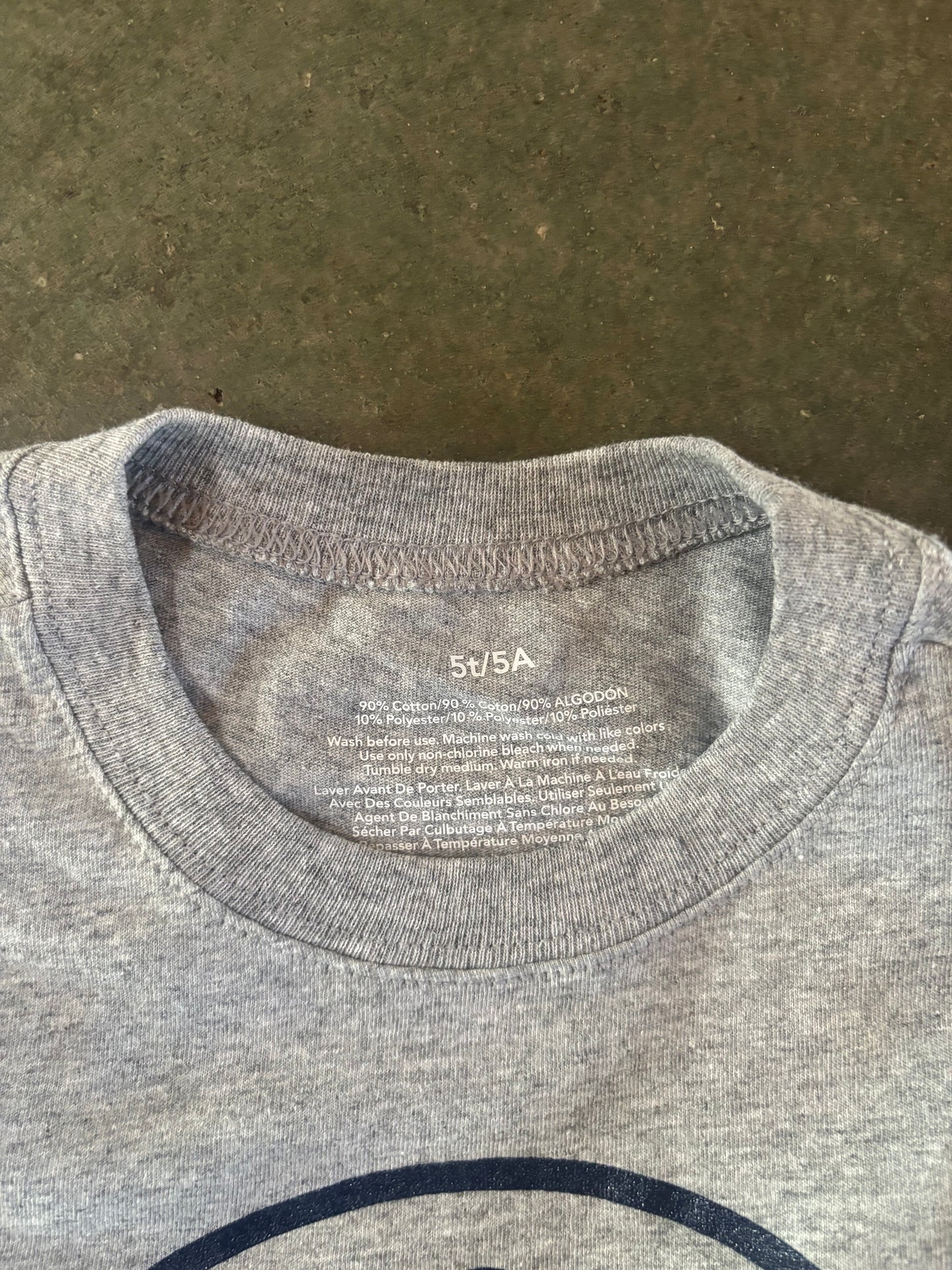 Y5t LS solid Heather Grey - Circle logo