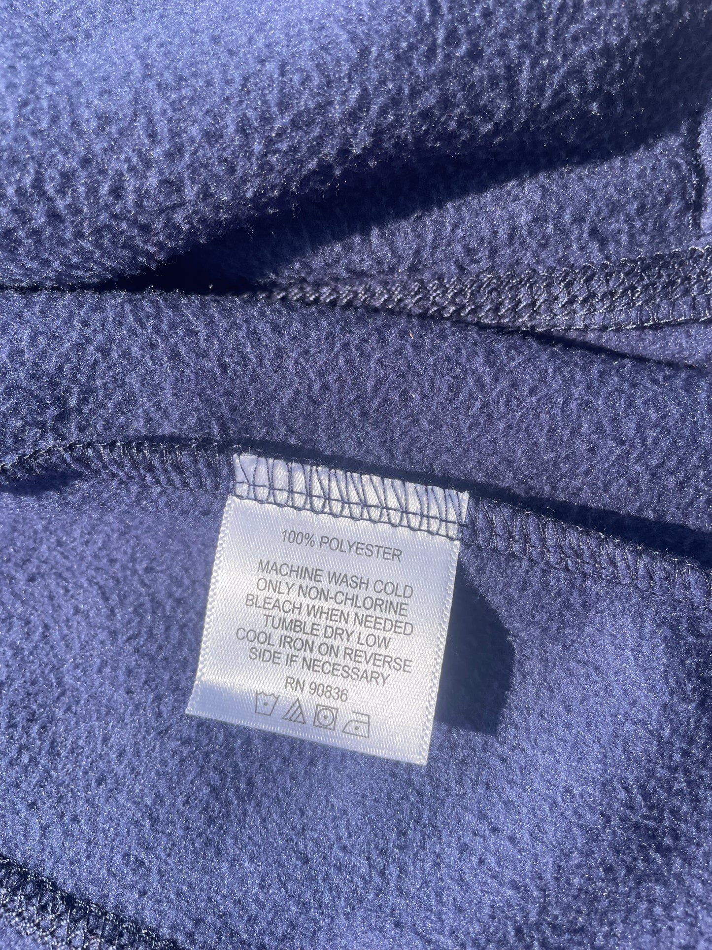 LIMITED- Fleece Full Zip- CV Canoe logo Embroidery- Navy (F16)