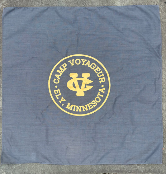 Bandana- CV circle logo- Olive and yellow 22” x 22”
