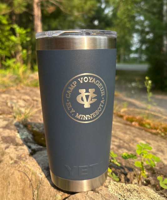 YETI 20 tumbler- CV Circle logo- Navy
