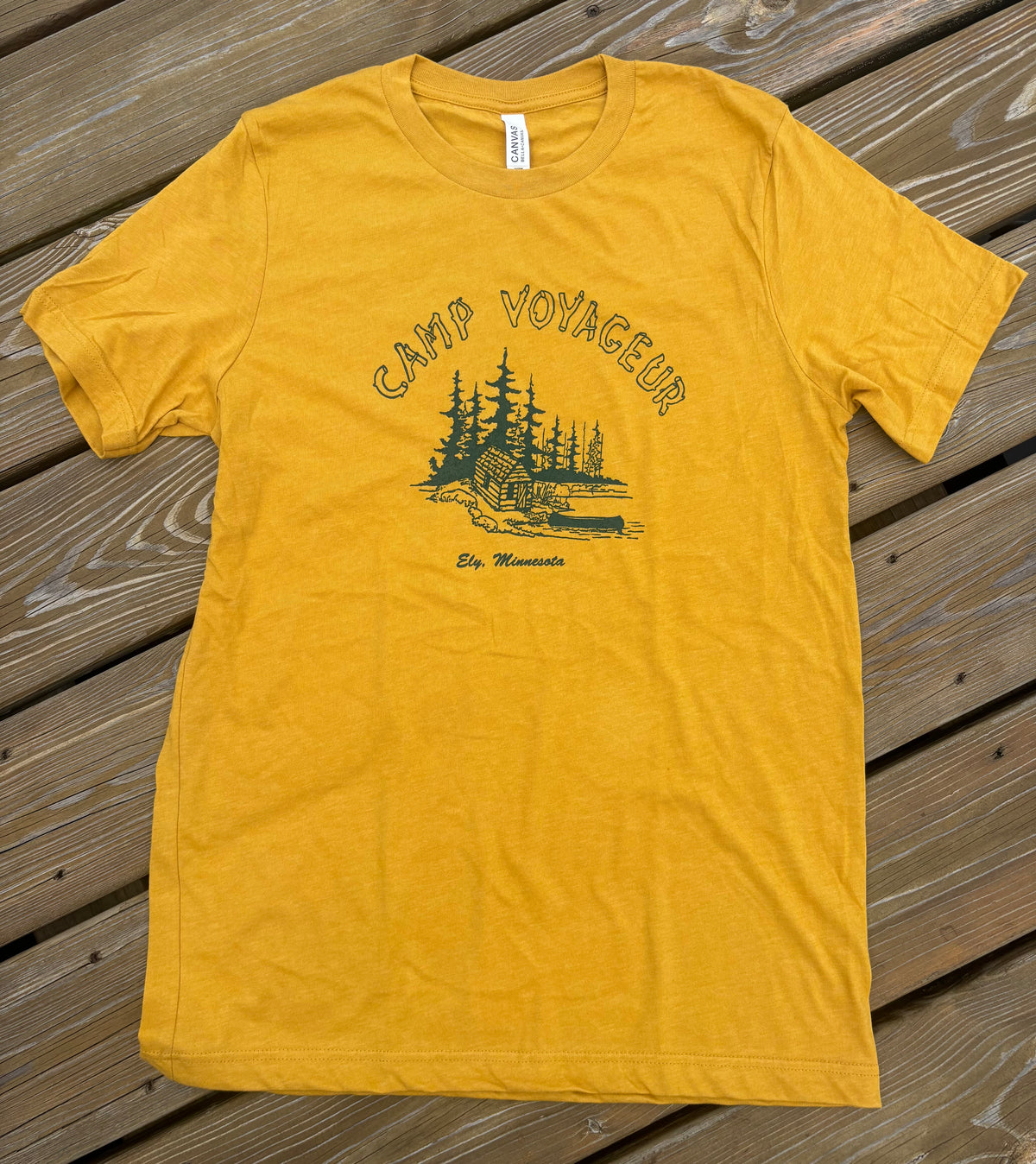 T-shirt Cabin logo- Mustard- Cabin logo 75th (CV26)