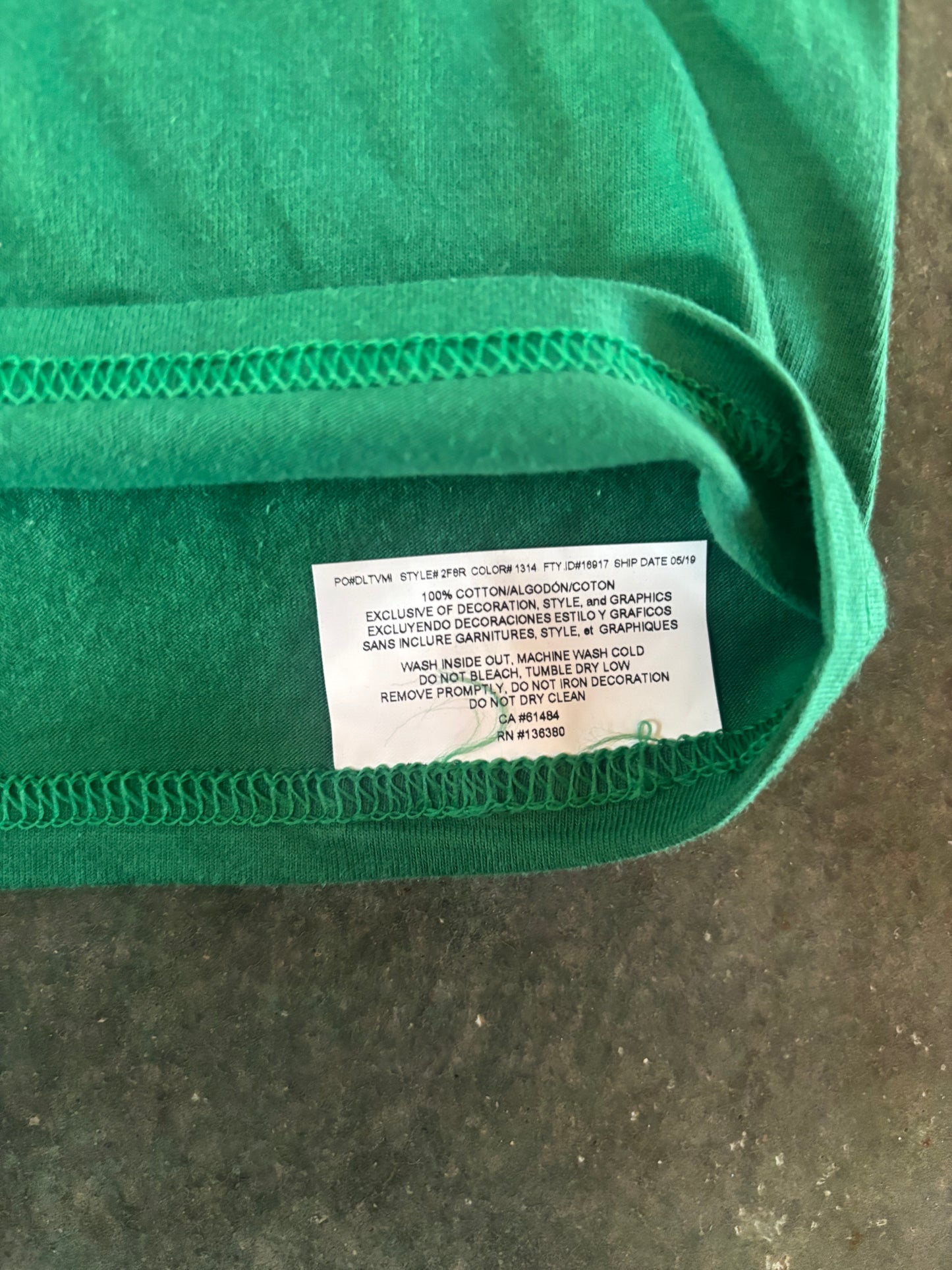 YL LS solid Forest Green - Circle logo
