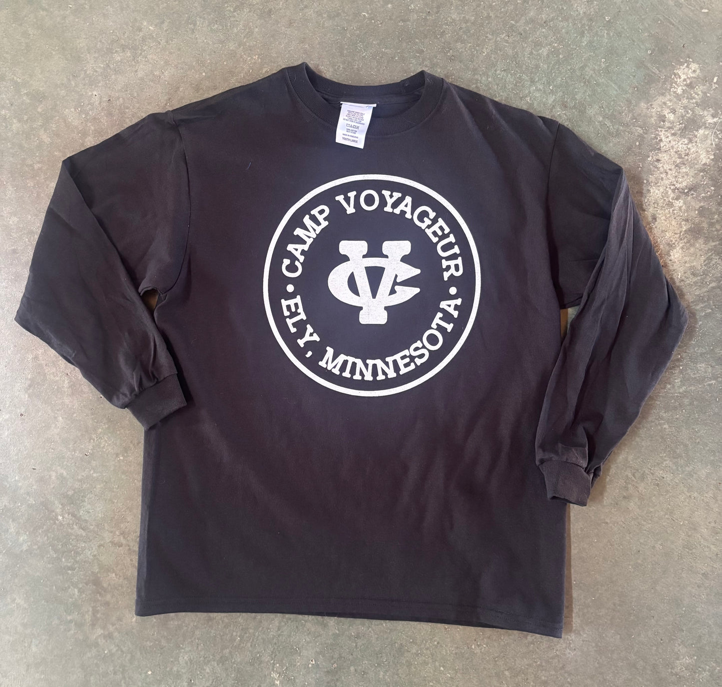 YL LS solid Black - Circle logo