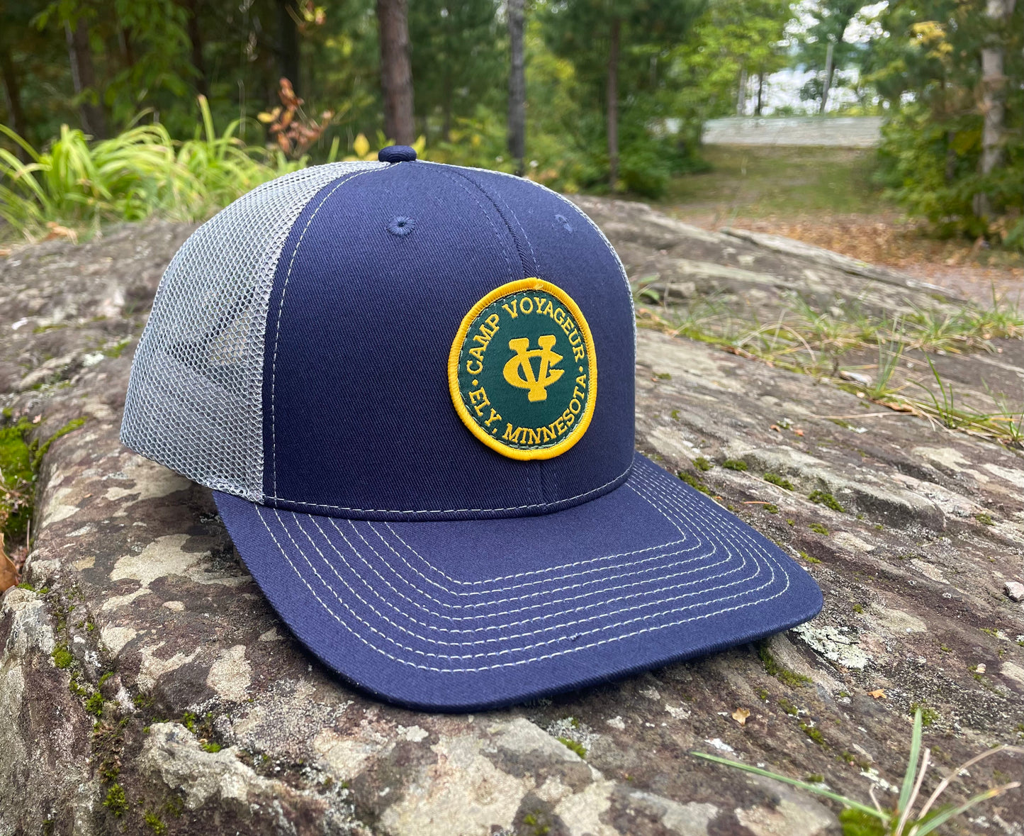 CV Trucker hat w/ CV Patch- Navy/ Grey (TRNG23)