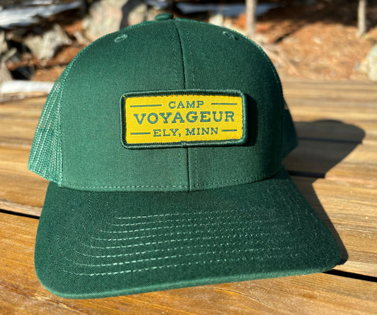 CV Trucker hat w/ CV Rectangular Patch- Dark Green Solid (RPH-24 DG)