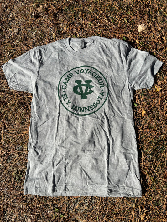 T-shirt CV Circular logo- Heather Grey Green Circle logo (CVT24)