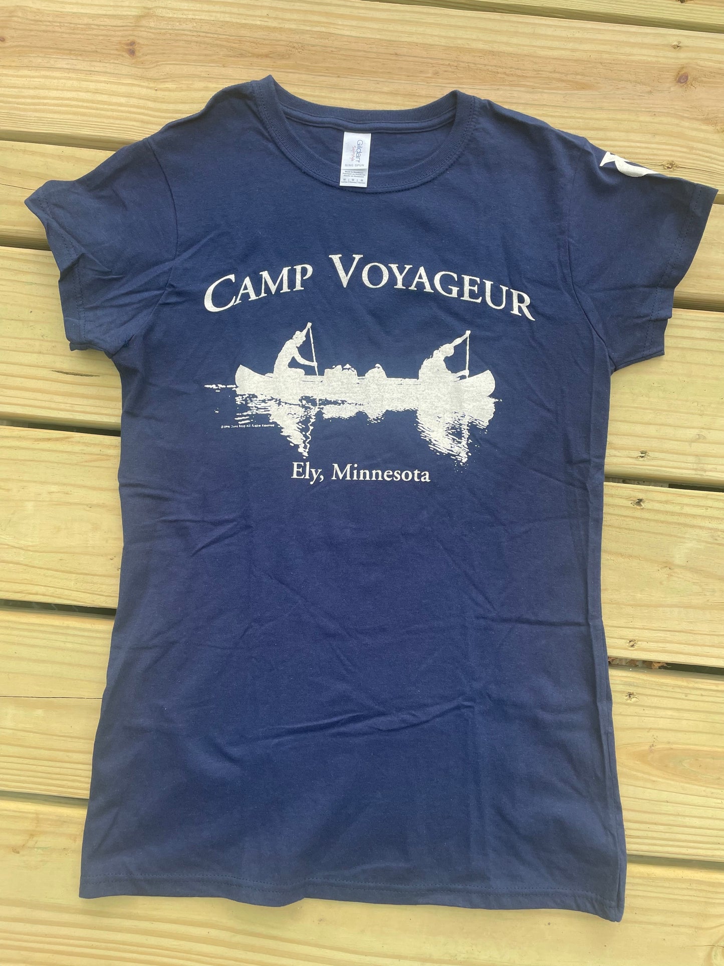 LIMITED- WOMEN'S T-shirt CV Canoe logo- Navy (W's T16)