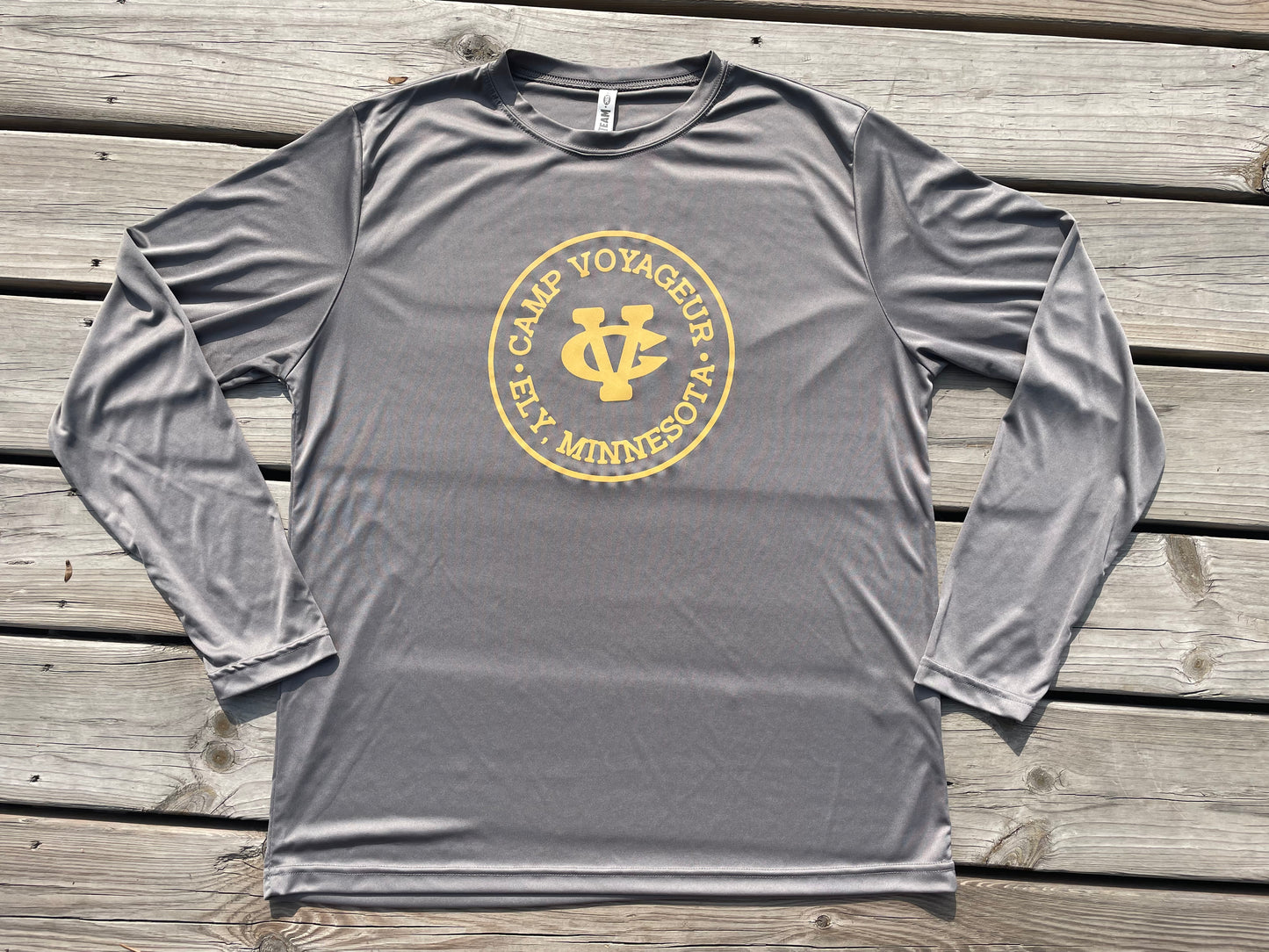 Long Sleeve Athletic- CV Circular Logo- Tan (ZP22)